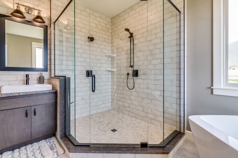 Small Shower with Glass Enclosure